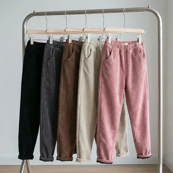 보니제이 기모 여성 골덴바지 1+1