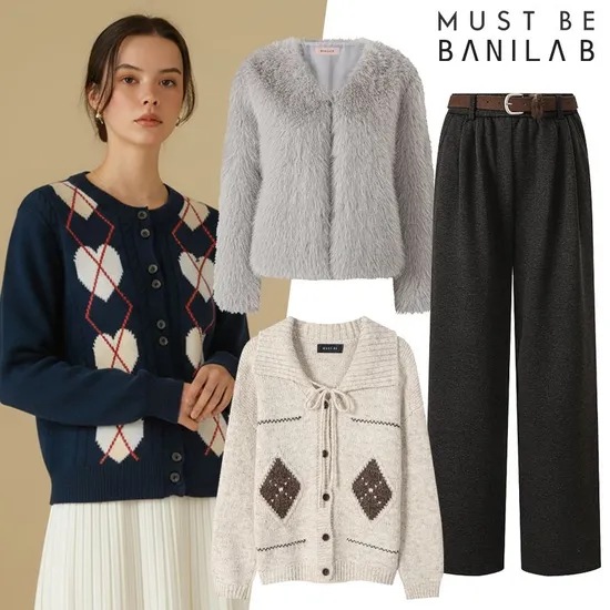 바닐라비 밑단 스트링 숏패딩