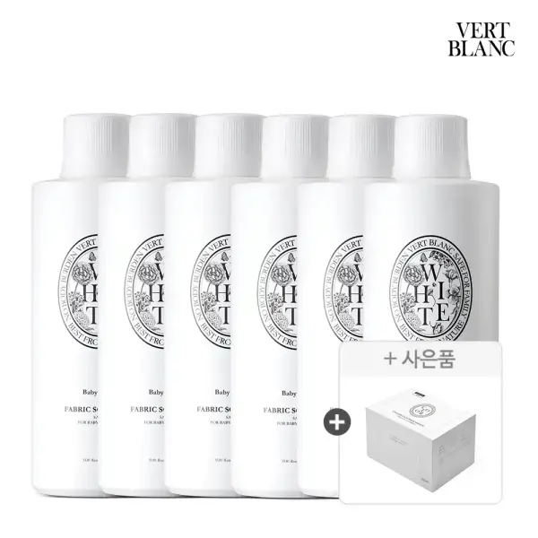 베르블랑 아기 섬유유연제 리필 6개 이염방지시트 100매