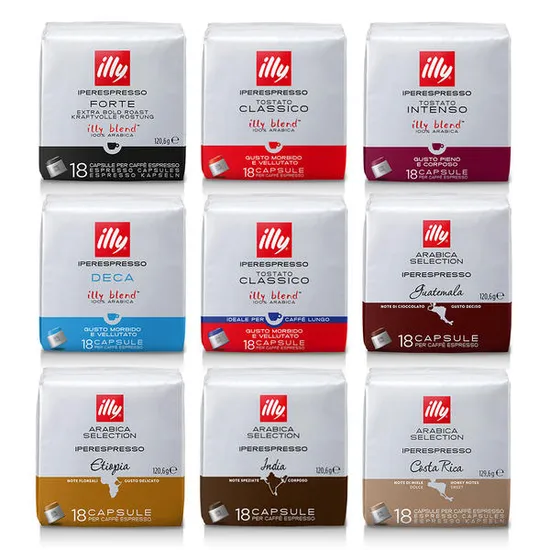 일리 캡슐 커피 18캡슐 6팩 세트 (3가지 맛 선택)