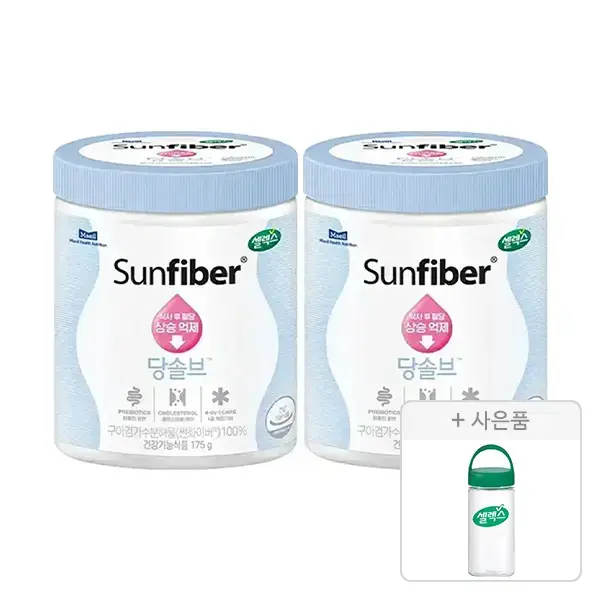 셀렉스 썬화이버 당솔브 175g 2개 코어프로틴 프로 텀블러 1개
