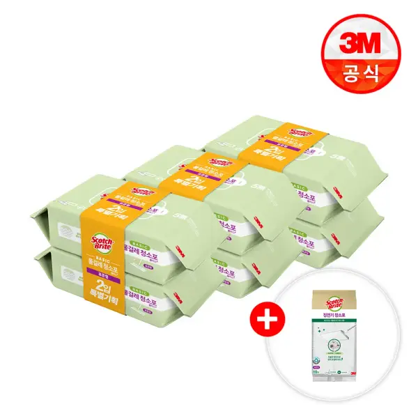 3M 베이직 물걸레청소포 240매+정전기10매