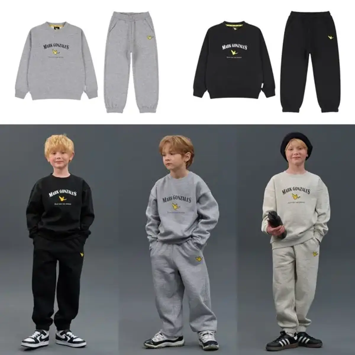 마크곤잘레스키즈 기모 마크 엔젤 셋업