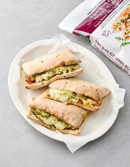 베키아에누보 루꼴라 발사믹 햄치즈 치아바타 샌드위치 3입