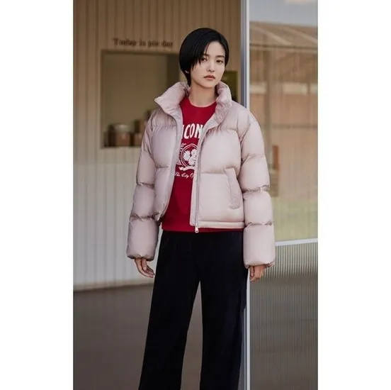 폴햄 글로시 웰론 패딩 점퍼