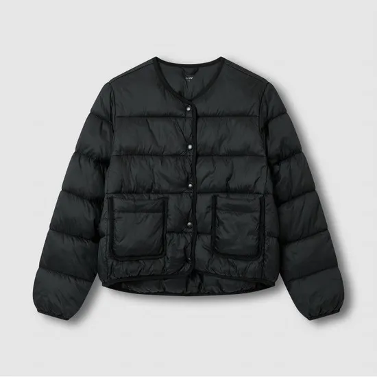 JAJU 여 라이트 다운필 자켓 블랙