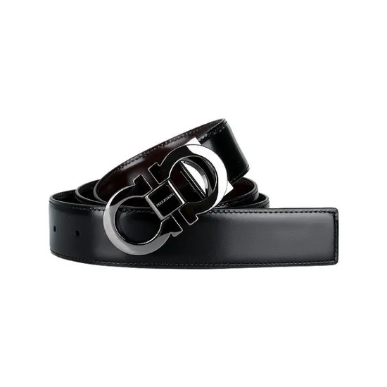 살바토레 페라가모 간치니 양면 남성벨트