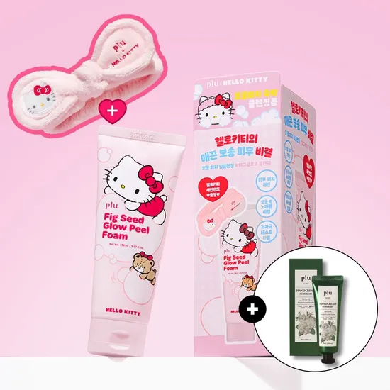 플루 헬로키티 피그씨드 폼클렌징 150ml 세안밴드 증정