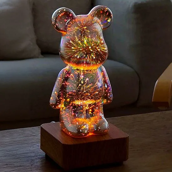 불꽃놀이 3D 곰돌이 오브제 무드등 LML-FB36
