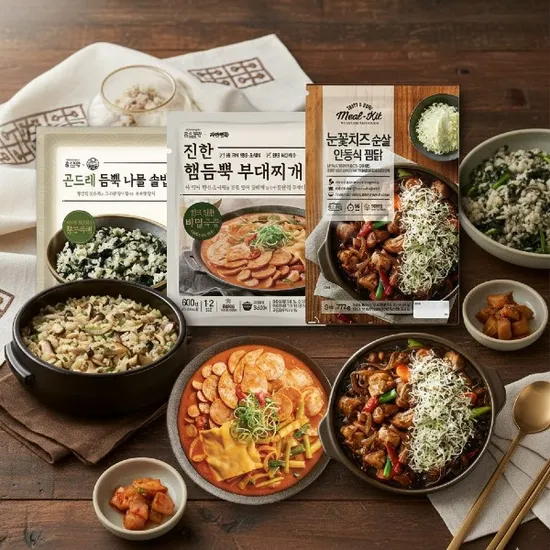 자연별곡 시그니처 한식세트 곤드레밥 4인 안동찜닭 부대찌개 25,900원
