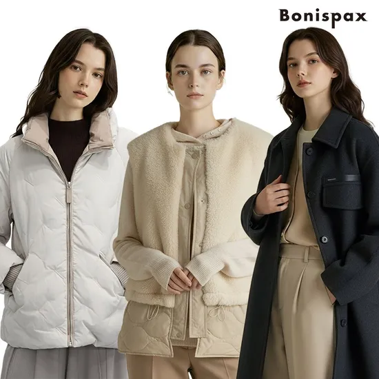 보니스팍스 속기모 골지 반넥 티셔츠 2개