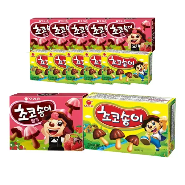 오리온 초코송이 50g 초코송이 딸기 45g 각 6개 총 12개