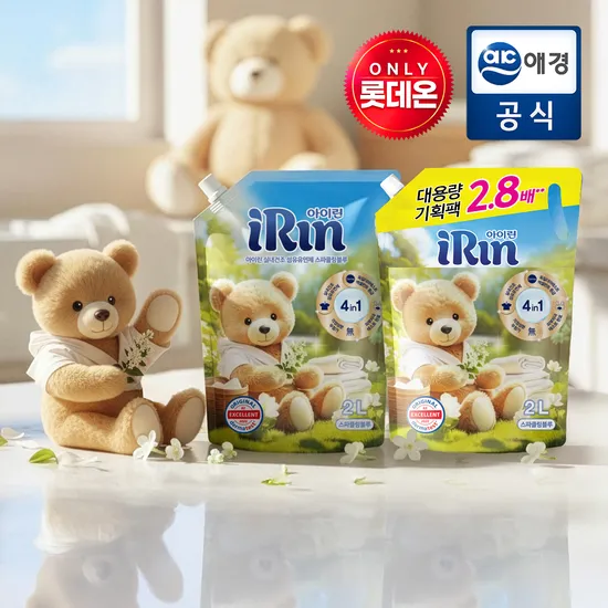 아이린 섬유유연제 스파클링블루 2.3L 2개