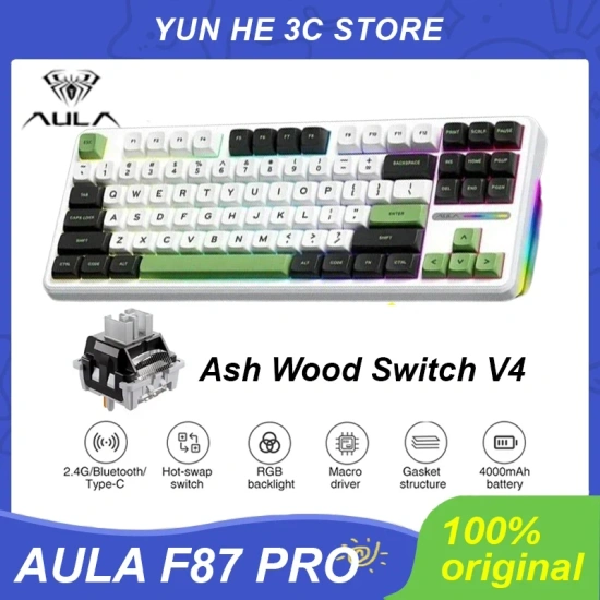 독거미 F87 Pro 기계식 키보드($26) Aula F99 무선 키보드($34)2