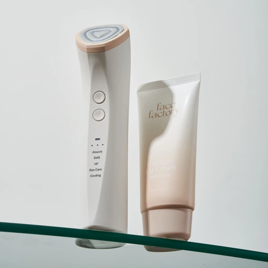 페이스팩토리 링크샷 고주파마사지 피부관리기 리뉴얼+콜라겐 리즈크림 선물set(103,840원)