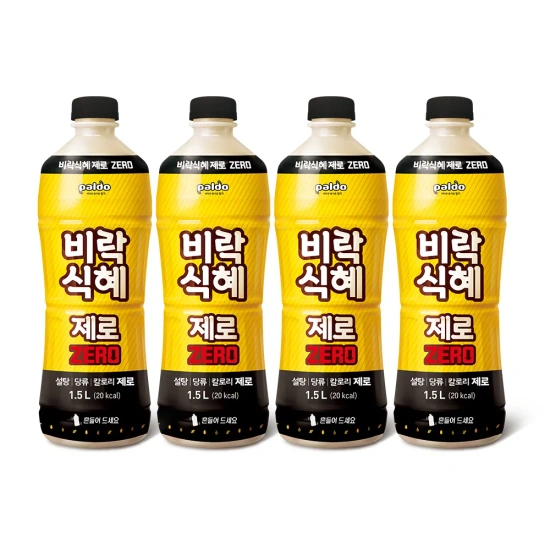 팔도 비락식혜 제로 238ml 24캔(10,754원/무료) 1.5L 4병(10,240원/무료)4