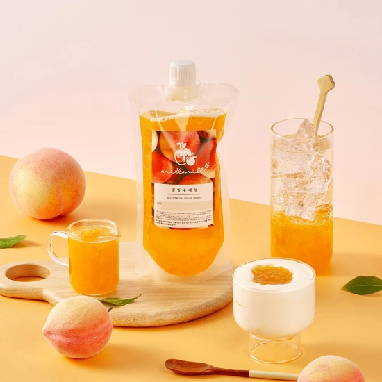 복숭아 꾹꾹 담은! 밀밀 수제 복숭아청 600g (6,883원 / 무배)