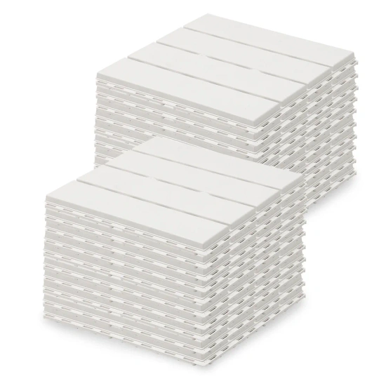 올리빙 데크타일 베란다 인테리어 조립마루 20P(20,589원/국내)/ 특대형 빨래 건조대 6단(16,566원/국내)