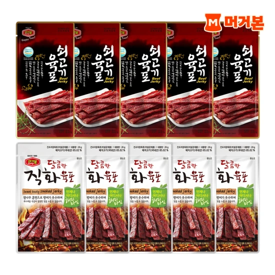 쇠고기 육포 20G X 10개(11,913원)/ 본죽 뼈없는 소갈비찜 700g 3팩+당면3팩(35,792원)