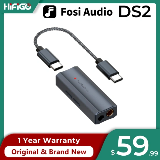 Fosi Audio DS2 DAC/AMP 핸드폰용 꼬다리 dac ($35.59/무료)