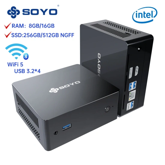 SOYO M2 PLUS (N100) 옵션 - 16G 512G (본문 참고)  ($88.07/무료)10