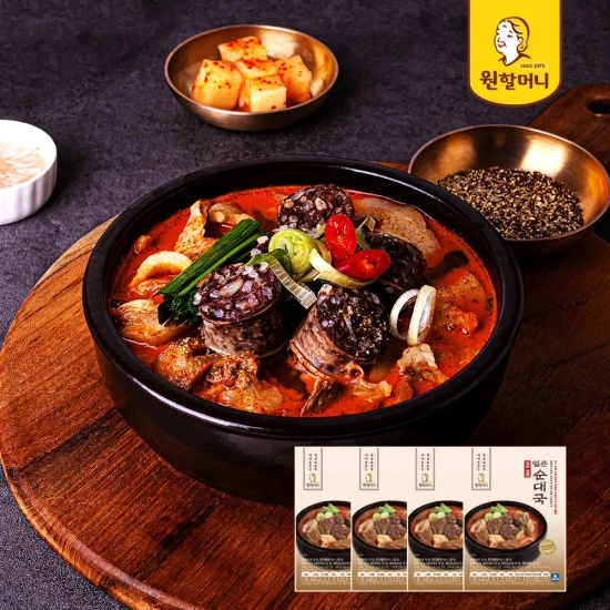 원할머니 얼큰순대국 600g x 4팩 (18,178원/무료)