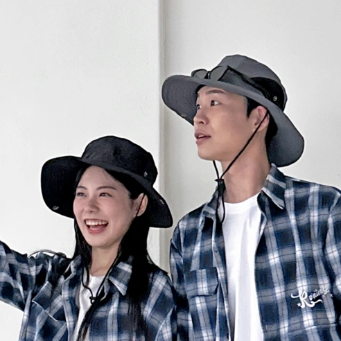 작업용 모자, 자외선차단 등산 낚시 벙거지 모자 버킷햇 (7,500/무료)