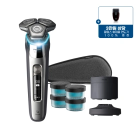 필립스 전기면도기 크롬실버 S9973/63 휴대용 면도기 증정 (329,000원/무료)
