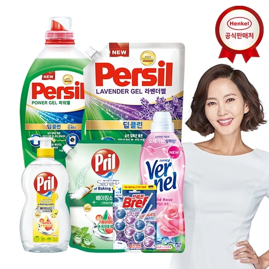 끌올 퍼실 세탁세제 1.8L 6개 + 300ml 2개 + 쿨러백 (29,745원 무료)