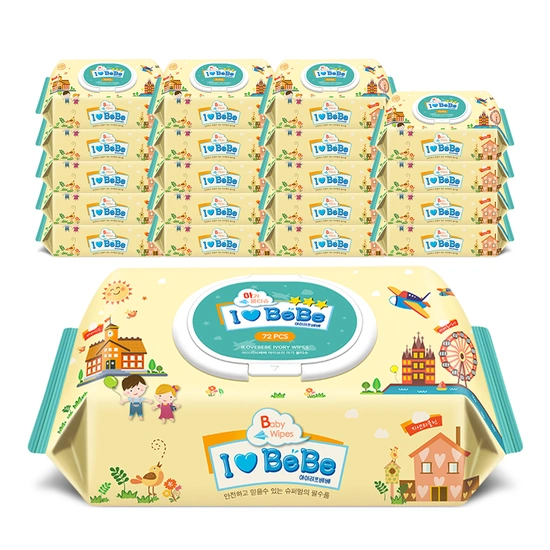 끌올 아이러브베베 아이보리 72매 20팩 캡형 물티슈 (11,830원/무배)