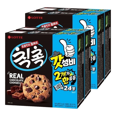 롯데 칙촉, 168g, 4개(8,380원/와우무료)