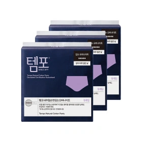 템포 내추럴 순면 입는 오버나이트 5개입 x 3팩 (14,240원/무료)4