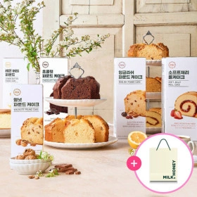 밀크앤허니 파운드/롤 5종 1+1 골라담기+쇼핑백증정 (14,690원/무료)