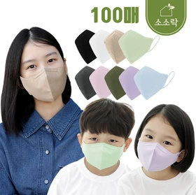 소소락 KF94 새부리형 마스크 대중소 25매 4봉 균일가 (7,900원/무배)2