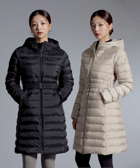 디스커버리 익스페디션 여성 슬로니 구스다운 경량 롱패딩(168,777원/무배)