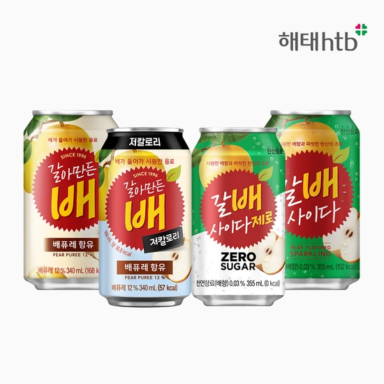 ] 해태 갈아만든배 340ml 24캔 (12,360원 무료)13