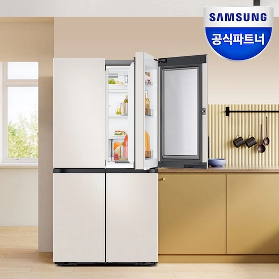 삼성 비스포크 RF90DG91114E 1등급 4도어 902L 푸드쇼케이스 (카카오페이 1,609,280원 무료)1