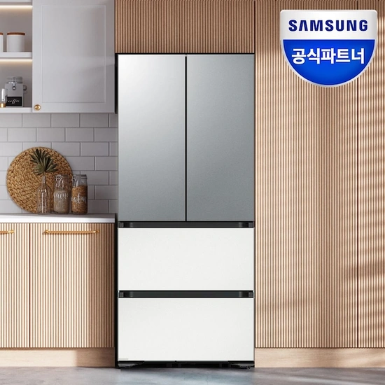 삼성 비스포크 1등급 김치냉장고 4도어 490L RQ49C94Y1AP (체감가 158만원대 무료)1