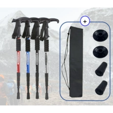 경량 T자형 등산 스틱 2P + 파우치 세트 (11,990원 / 무배)3