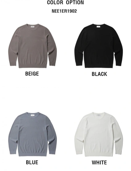 에디션 베이직 무지 라운드 스웨터 (16,720원/2장이상무료)1