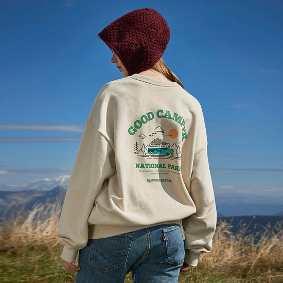 플루크 굿 캠퍼 슬로건 맨투맨 (카카오24,250원/무배)7