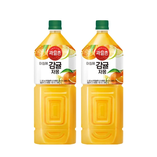 해태 과일촌 아침에 감귤자몽 2.0L 6개 (토스 9,600원 무료)