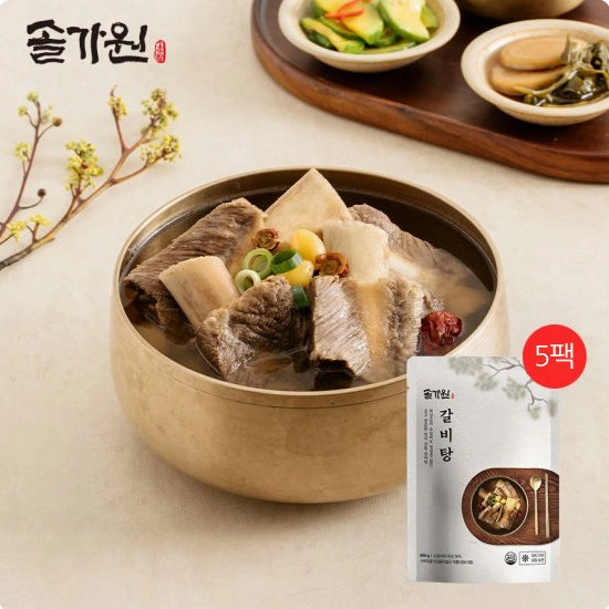 솔가원 갈비탕 850g 5팩 (30,880원/무료)1