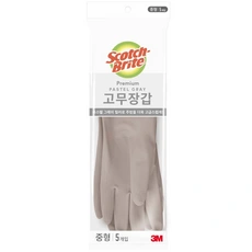스카치브라이트 프리미엄 고무장갑 5켤레 (8,990/와우무료)13