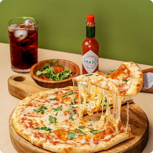 론카딘피자 1+1 마르게리따, 포치즈 2종(6,300/4,000)1