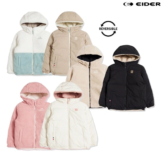 아이더키즈 알로 리버시블 공용 플리스 다운 자켓 (70,310원/무료)6