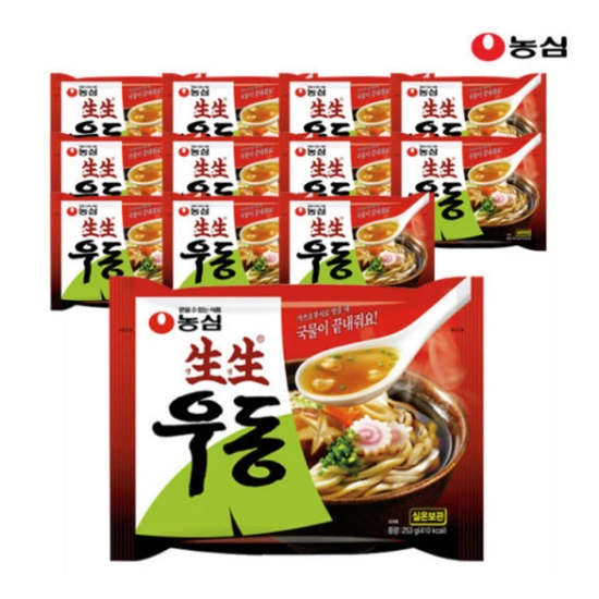 농심 생생우동 봉지 253g x 12봉 (19,460원/무배)13