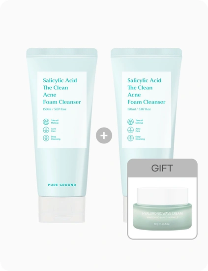살리실산 폼클렌징150ml2개+수분크림50g (7,900원/무료)5