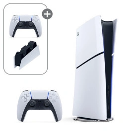 PS5 슬림 디지털 + 듀얼센스 + 충전거치대 패키지 (카드할인가 609,300/무배)3