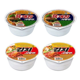 농심 육개장사발면12개 + 김치사발면12개 (총24개) (15,720원/무료)2